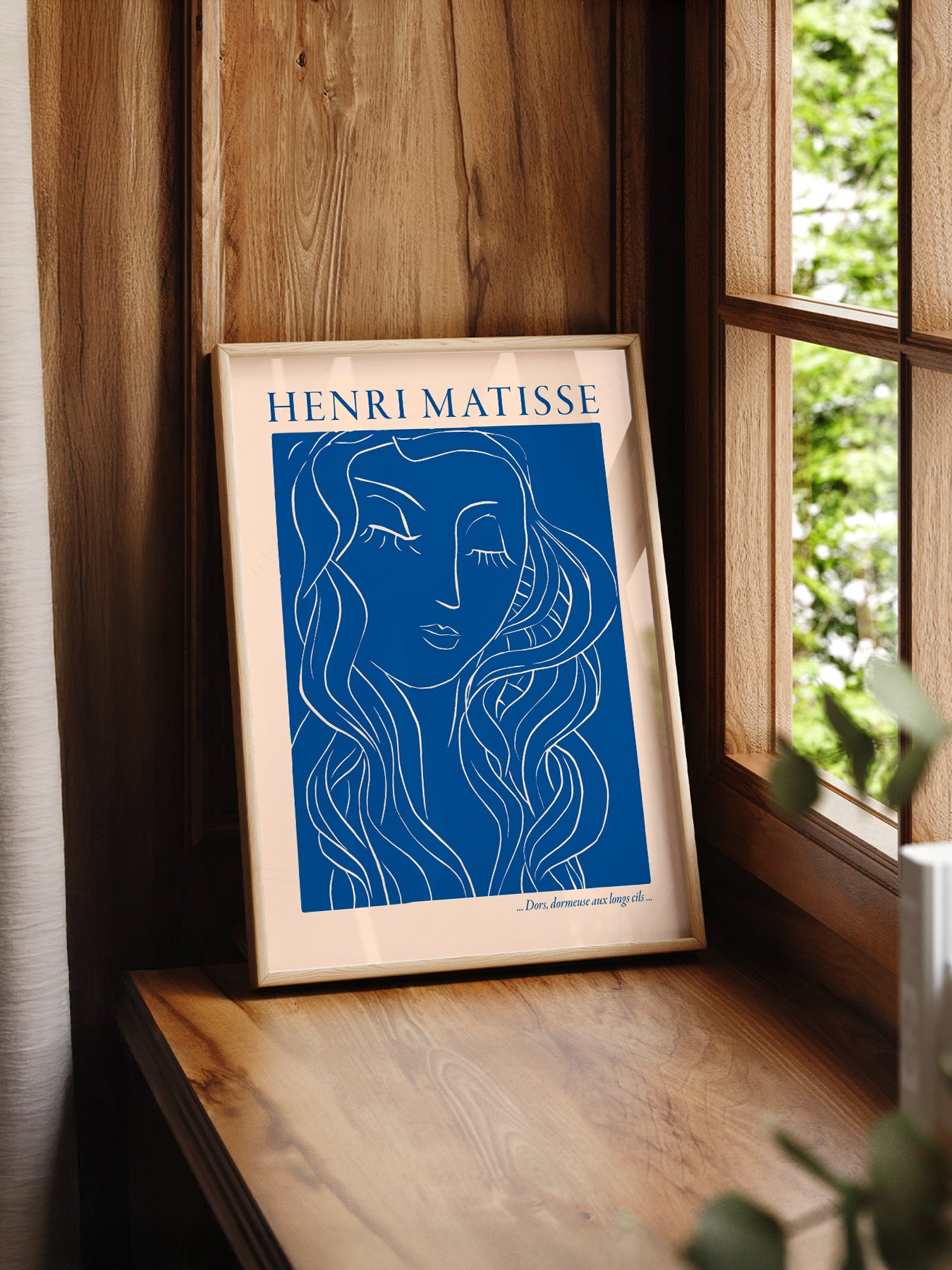 Henri Matisse Dors Dormeuse aux Longs Cils Art Print – Blue Line Art