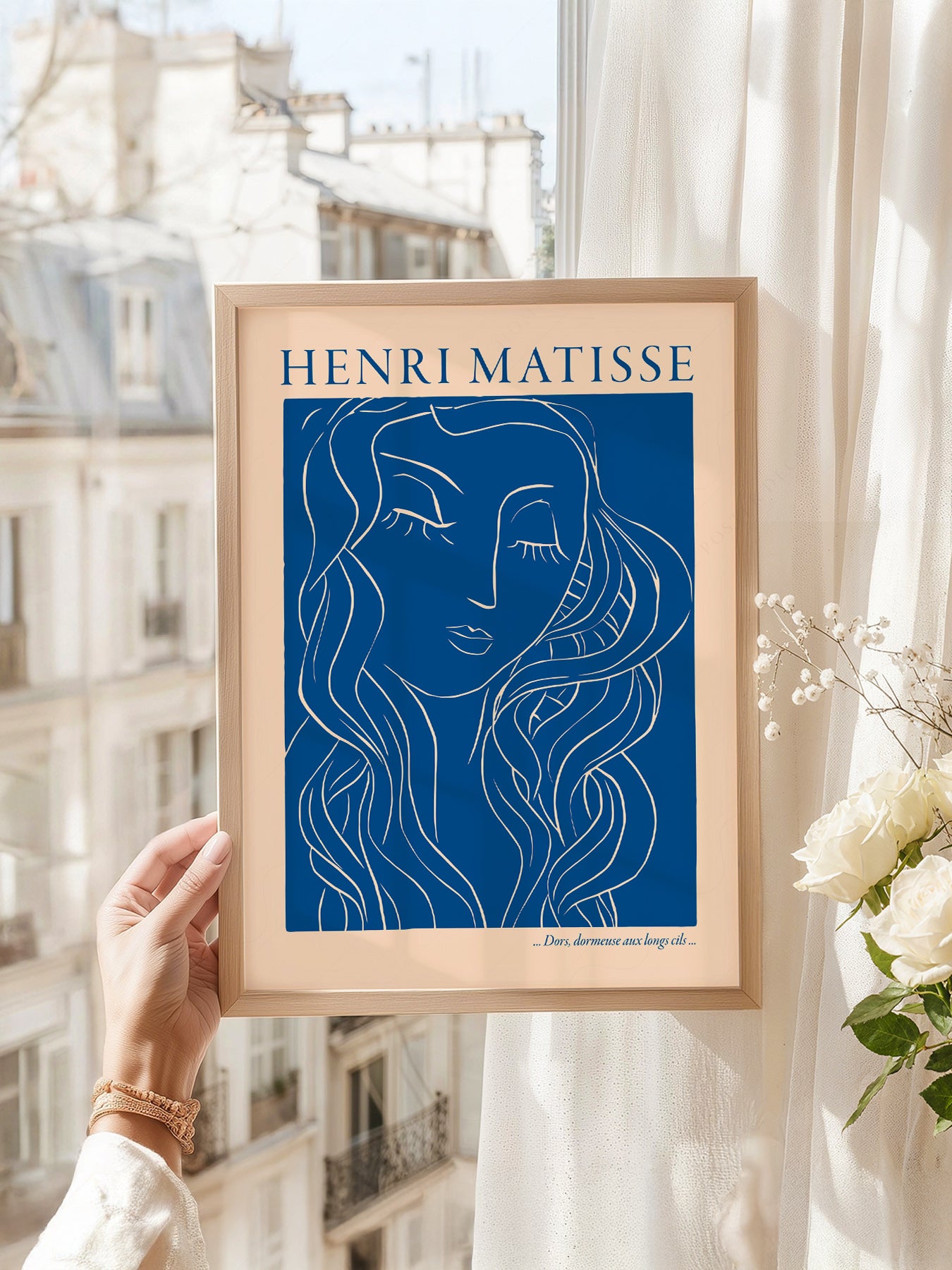 Henri Matisse Dors Dormeuse aux Longs Cils Art Print – Blue Line Art