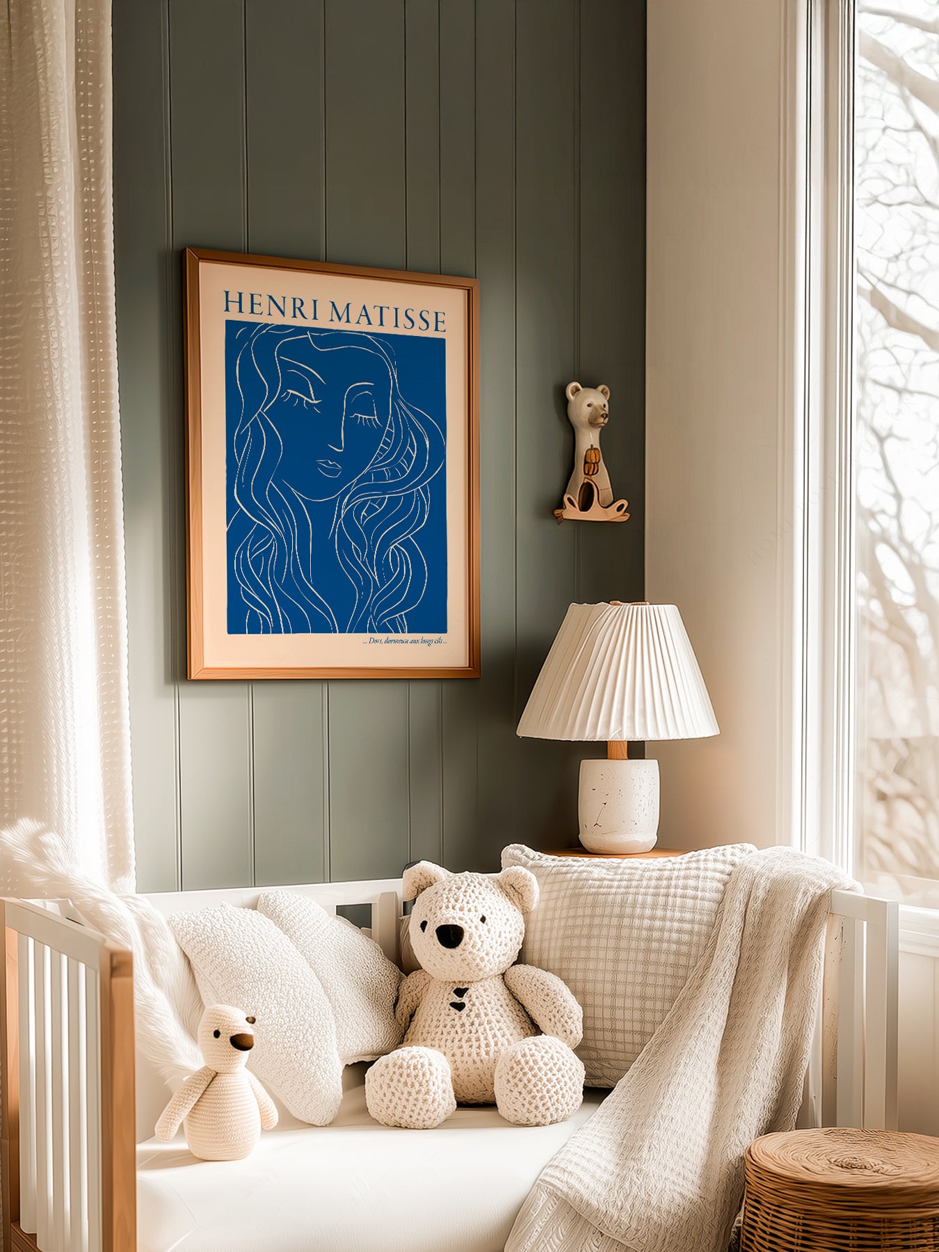 Henri Matisse Dors Dormeuse aux Longs Cils Art Print – Blue Line Art