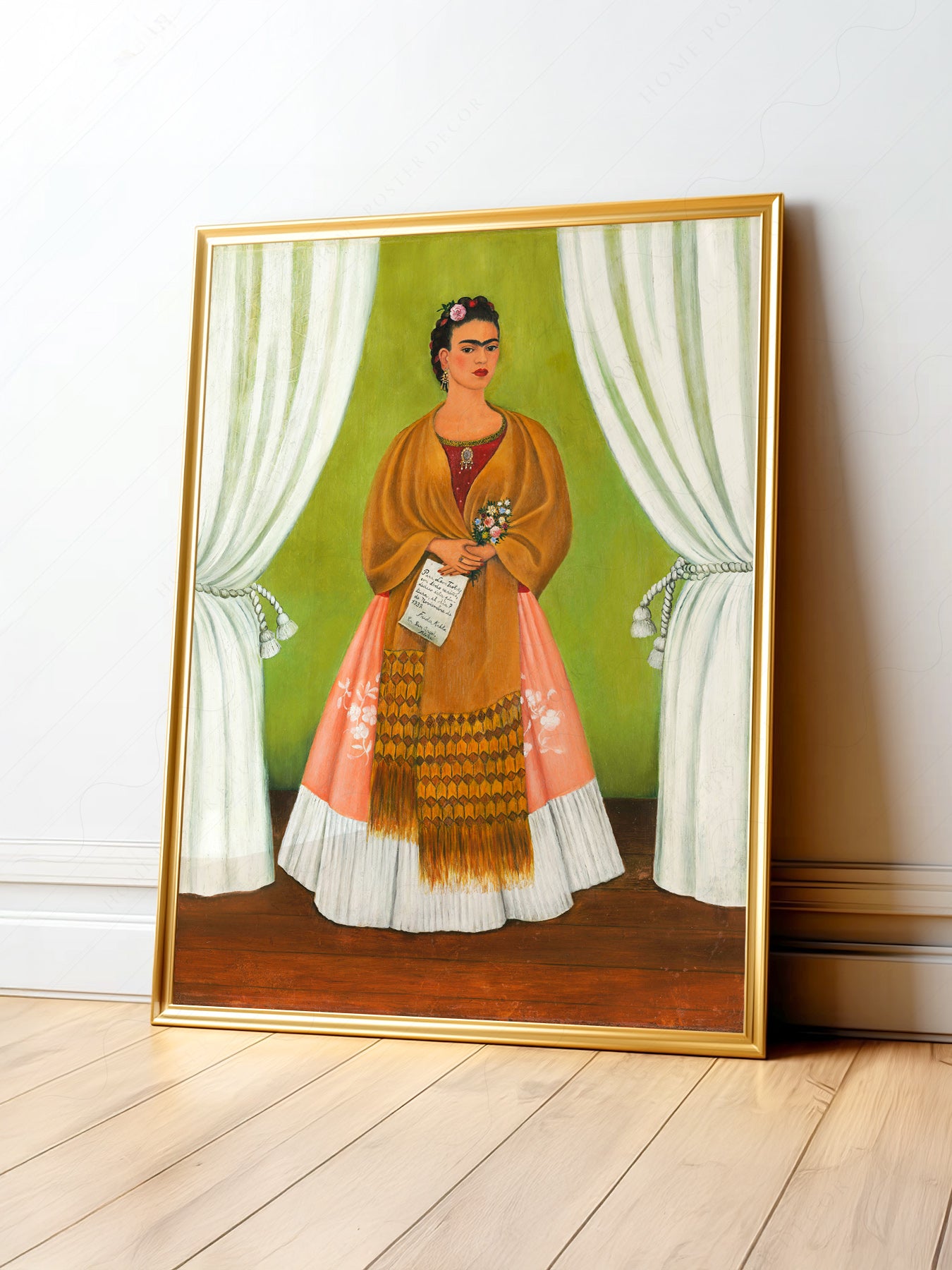 Frida Kahlo Self-Portrait Art Print – Mexican Folk Art – fine art print wall decor