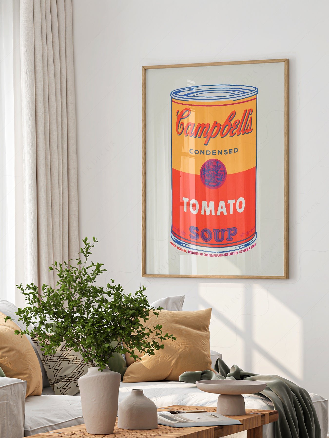 Andy Warhol Campbell's Soup Print – Pop Art Poster | Home Poster Decor