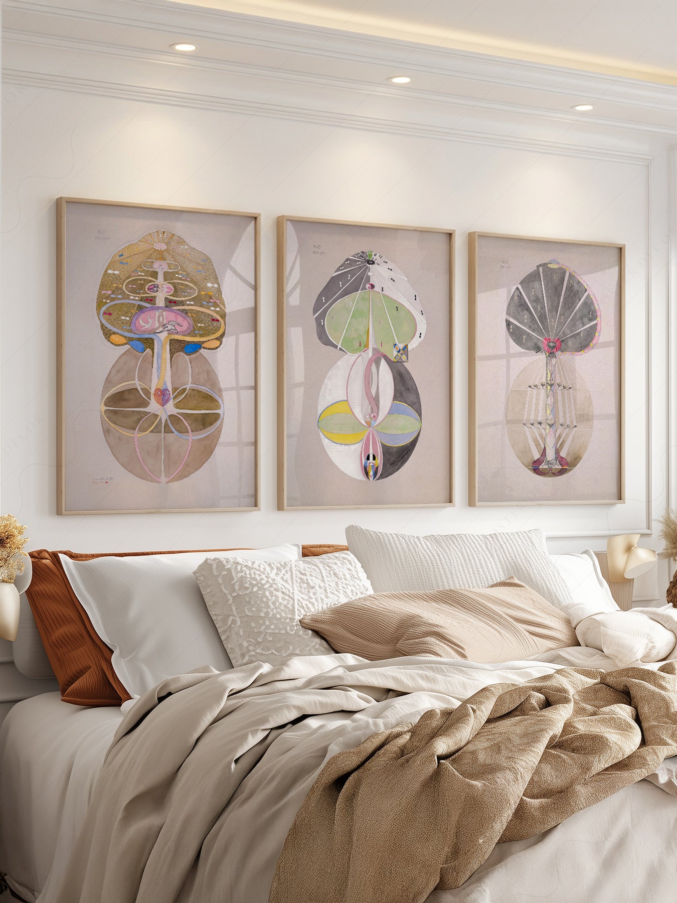 Hilma af Klint The Ten Largest Set of 3 Prints – museum quality art print
