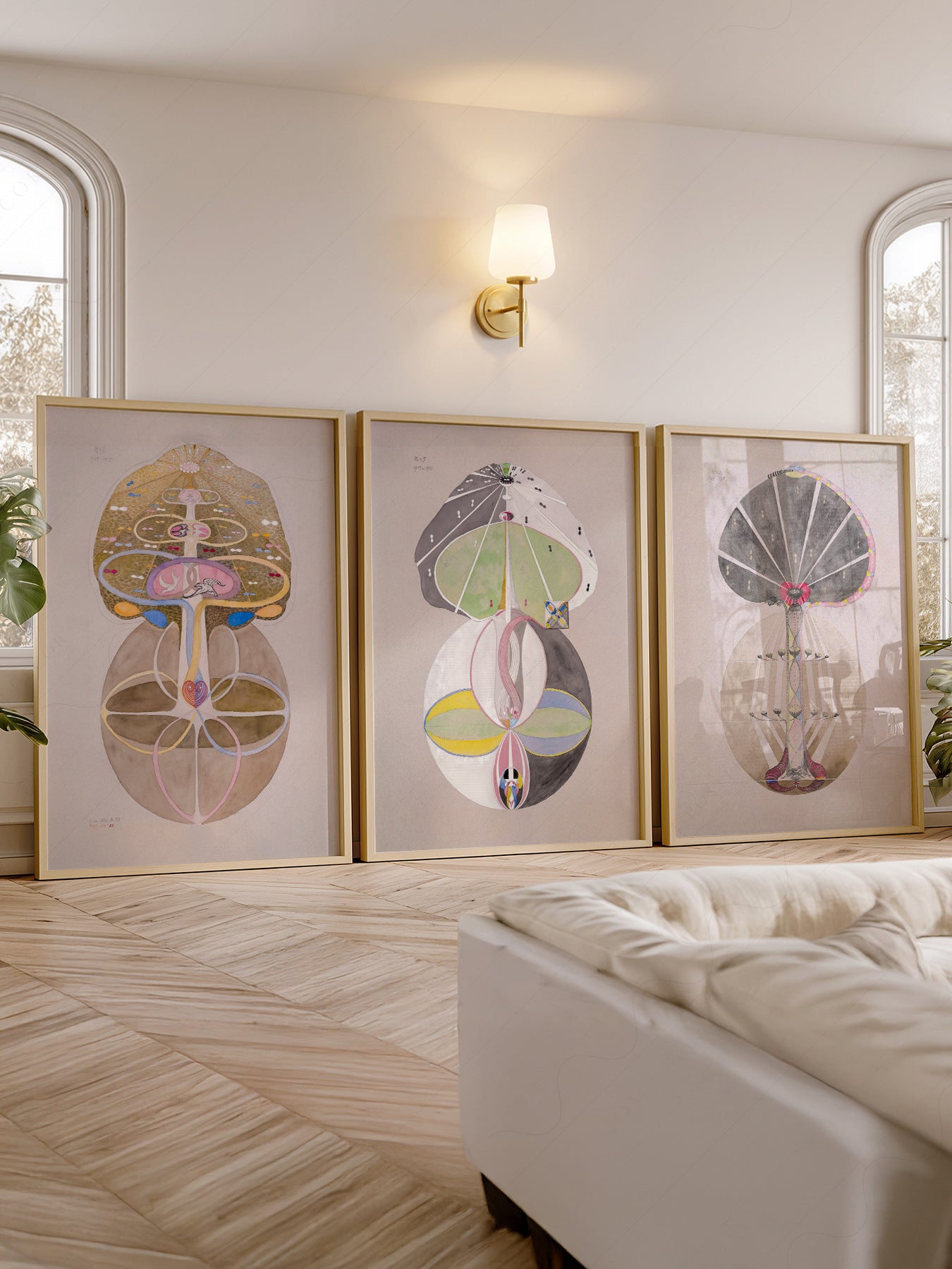 Hilma af Klint The Ten Largest Set of 3 Prints – classic art print reproduction