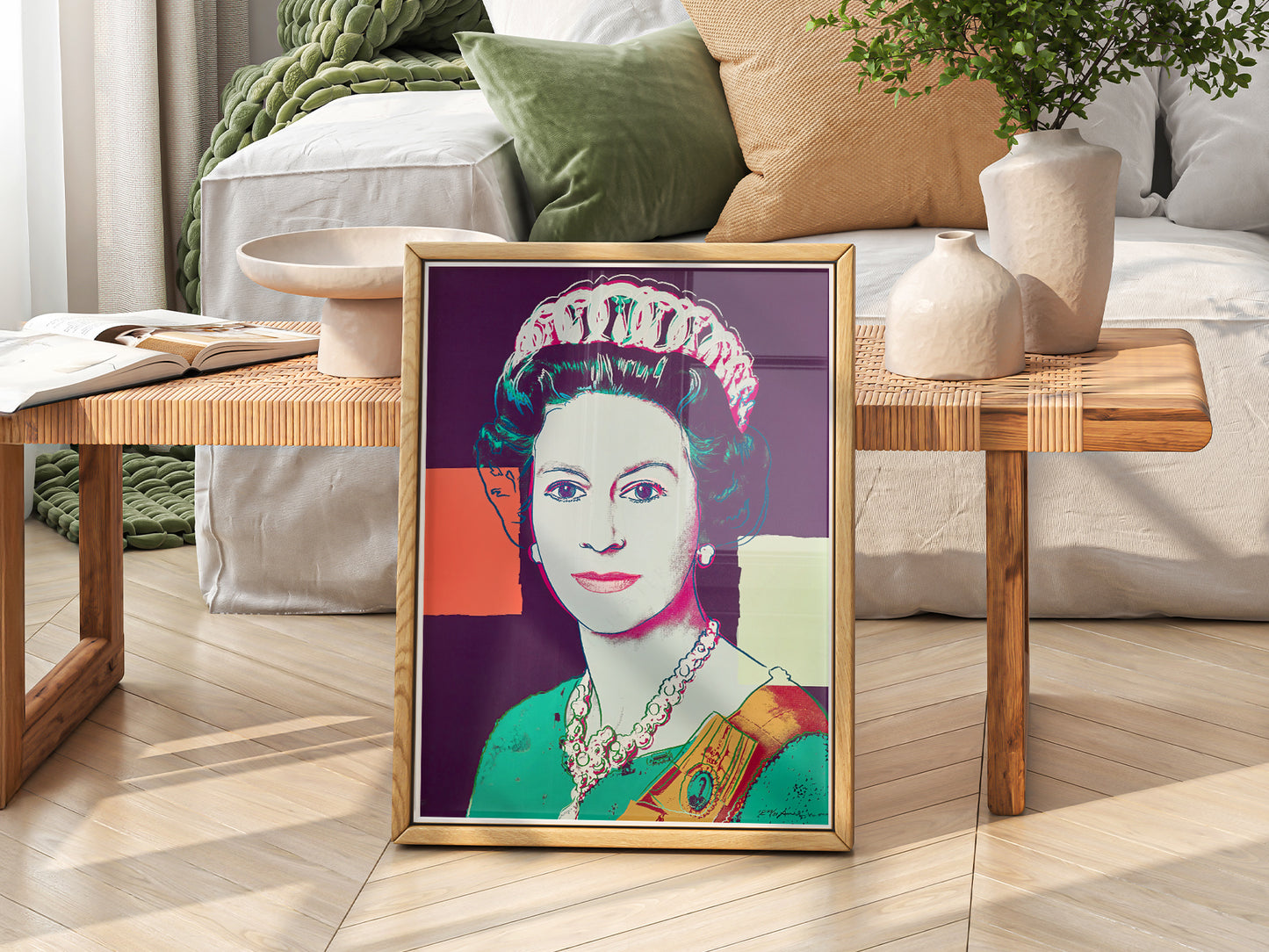 Andy Warhol Poster, Queen Elizabeth II, Fine Art Print