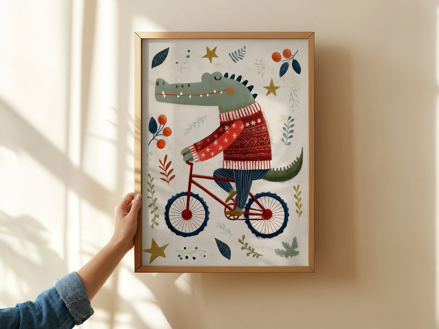 Crocodile art print!, Nursery wall decor