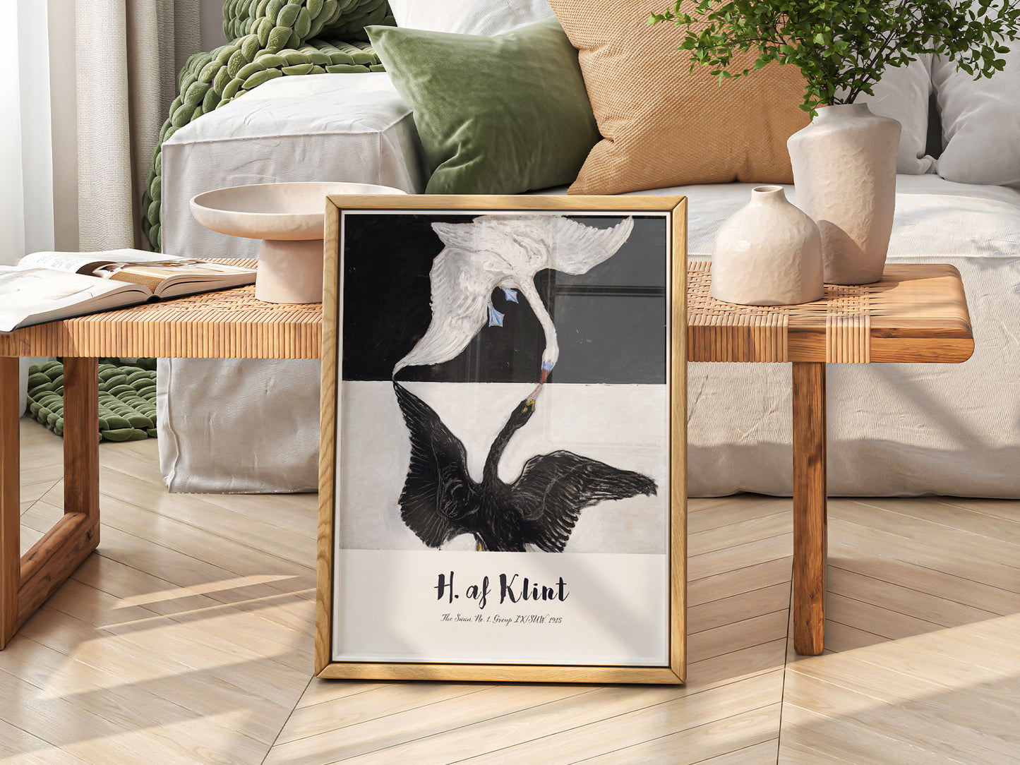 Hilma af Klint print, The Swan, Birds Wall Art