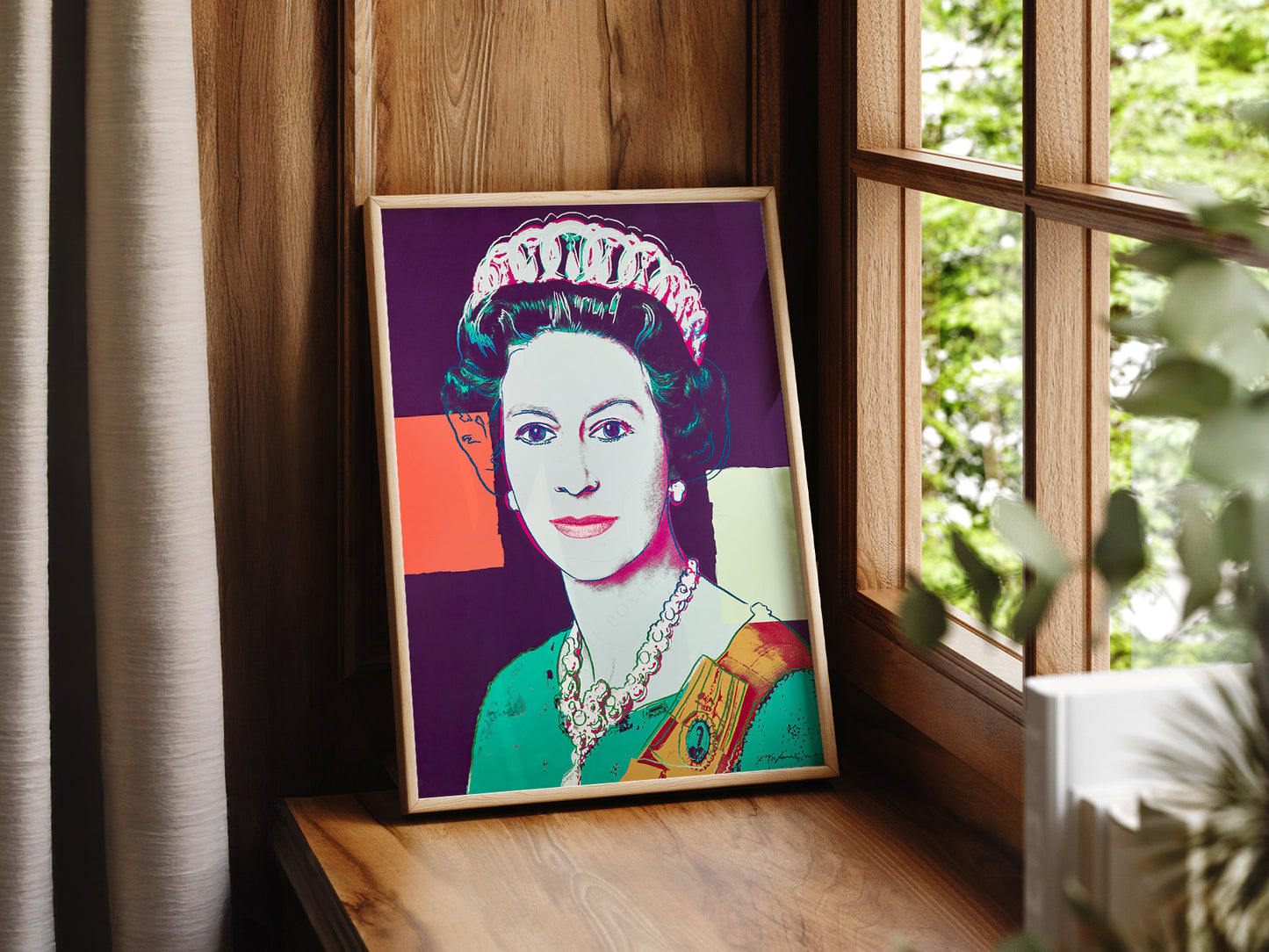 Andy Warhol Poster, Queen Elizabeth II, Fine Art Print