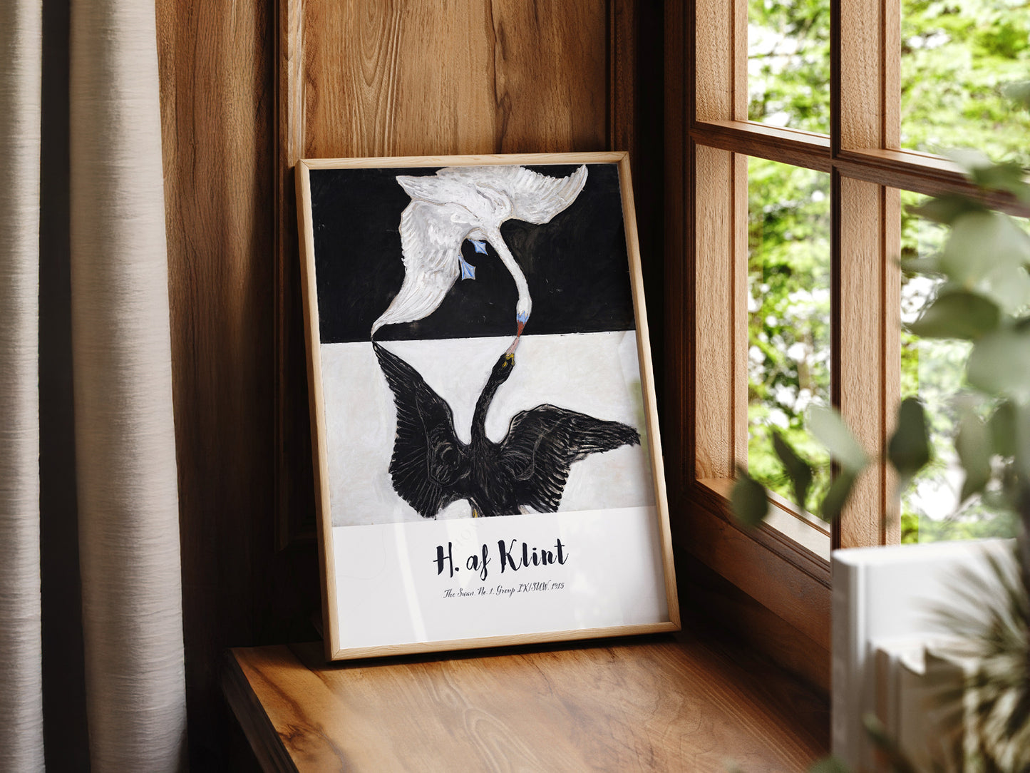 Hilma af Klint print, The Swan, Birds Wall Art