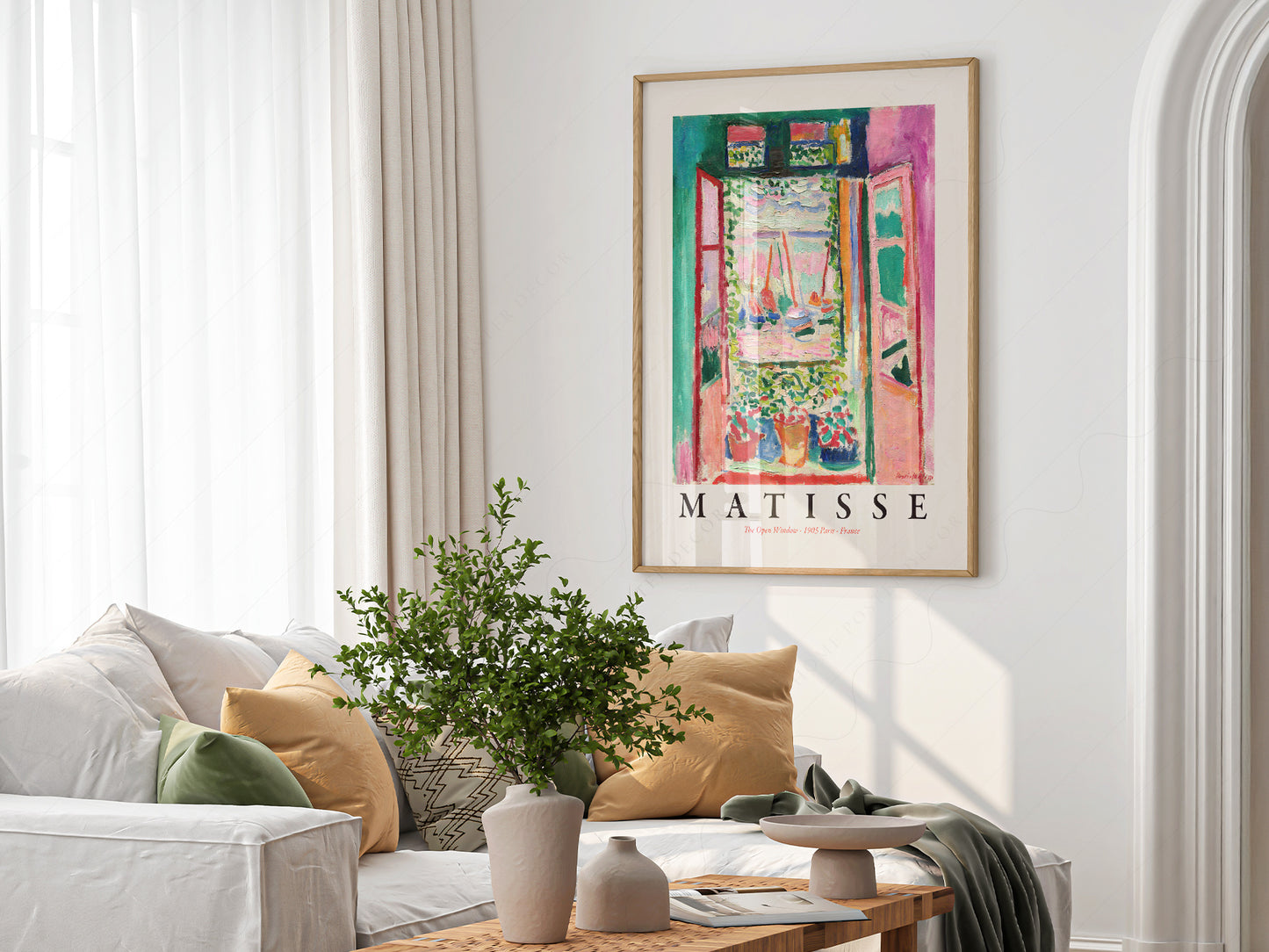 Henri Matisse, The Open Window,  La Fenêtre ouverte à Collioure, Fine Art Print