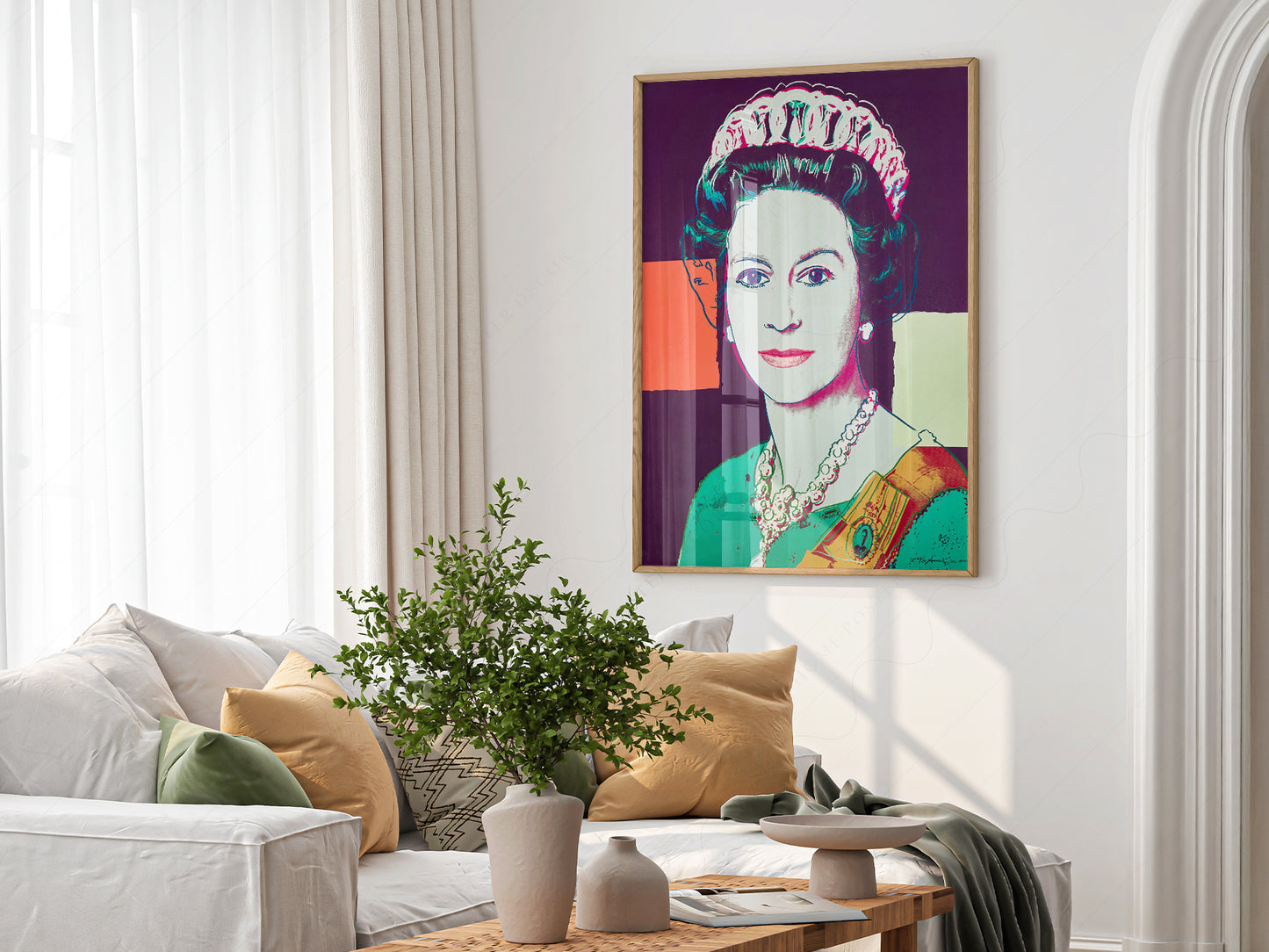 Andy Warhol Poster, Queen Elizabeth II, Fine Art Print