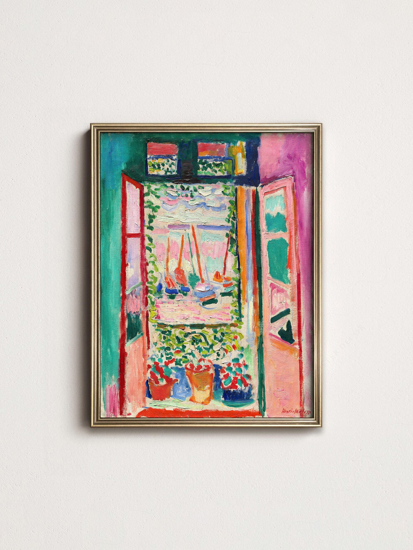 Henri Matisse, The Open Window - Colourful Wall Decor
