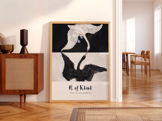 Hilma af Klint print, The Swan, Birds Wall Art