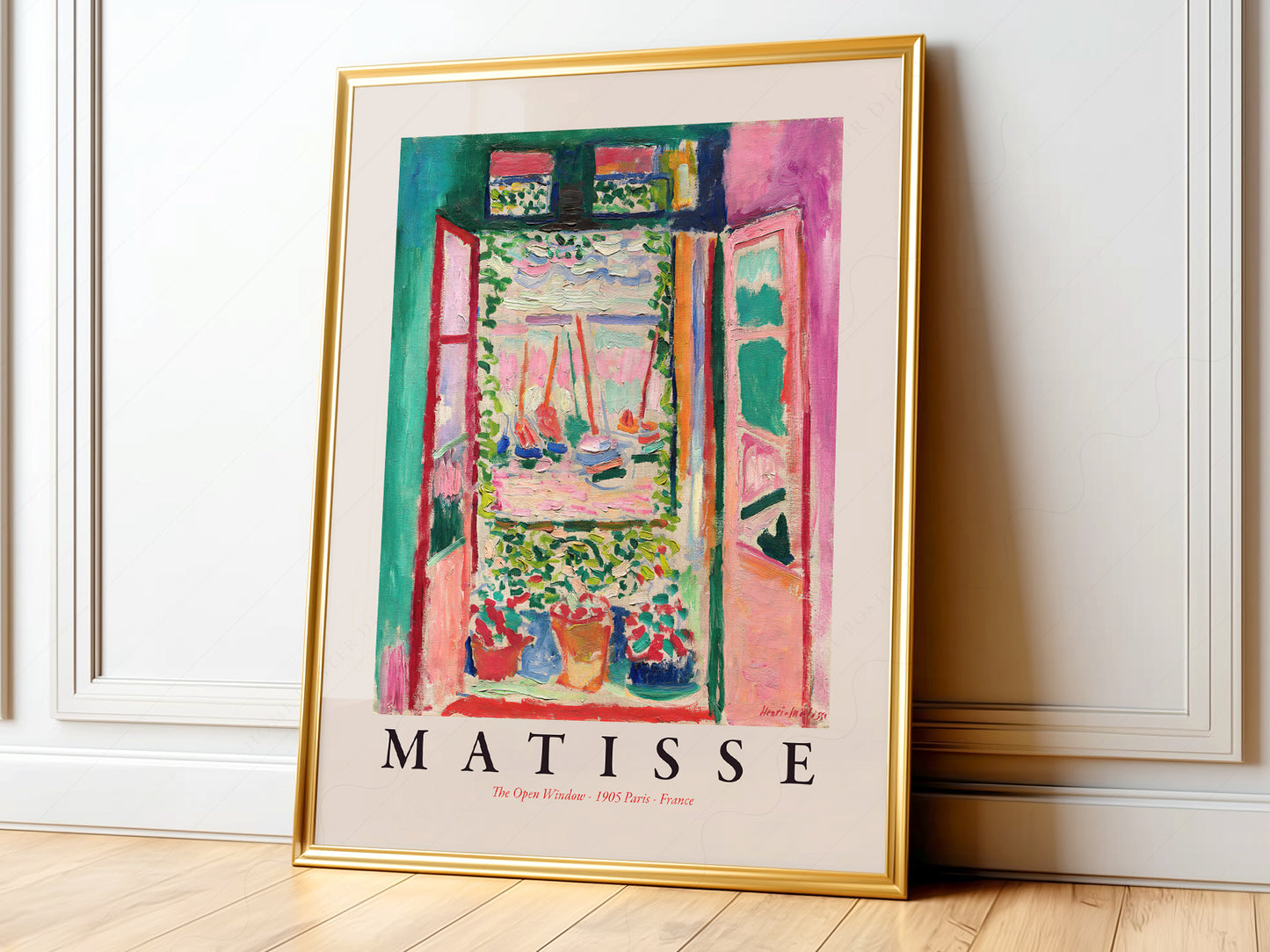 Henri Matisse, The Open Window,  La Fenêtre ouverte à Collioure, Fine Art Print