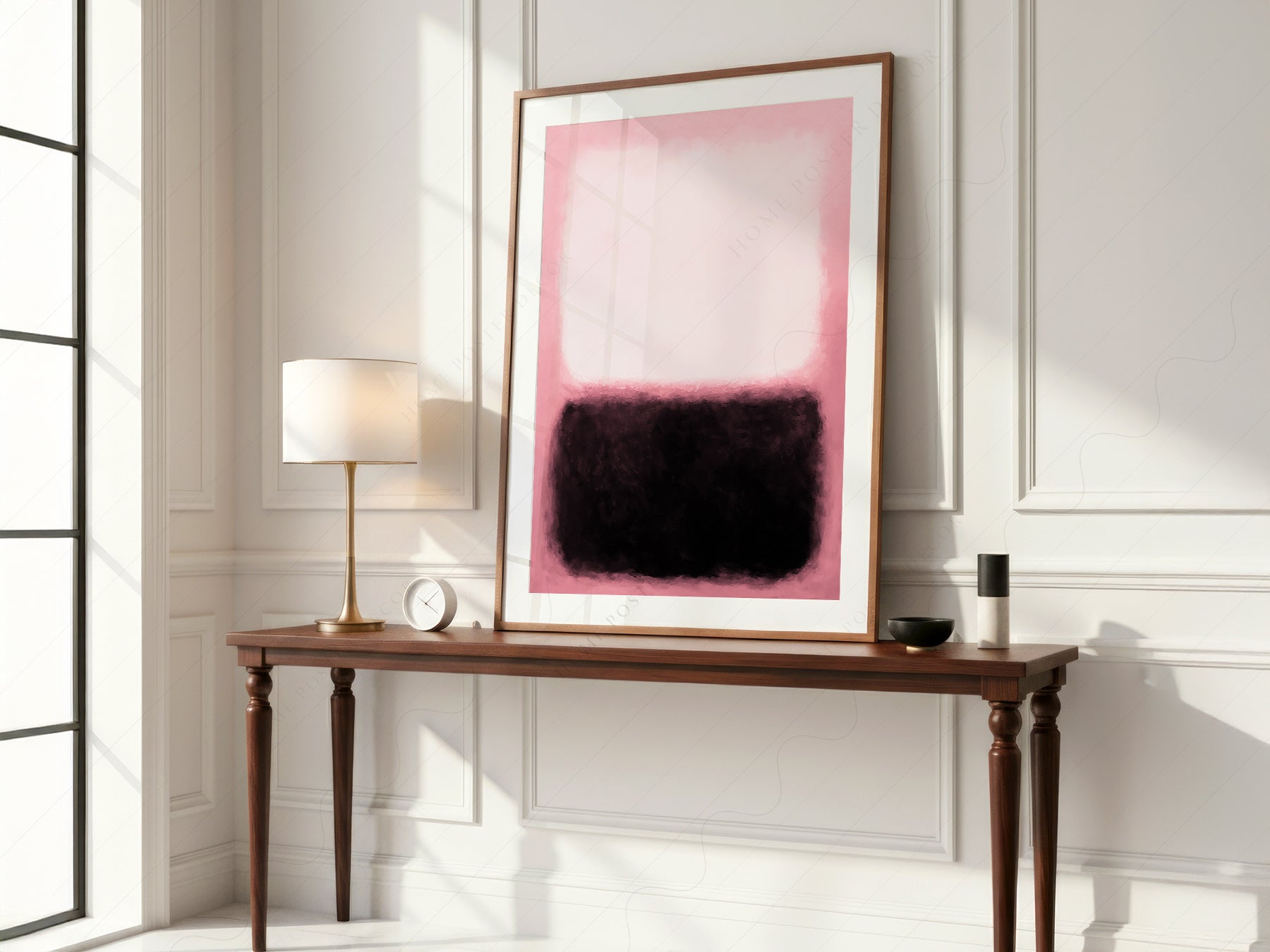 Mark Rothko Pink and Black Untitled print on 100% Cotton Matte Paper – texture detail