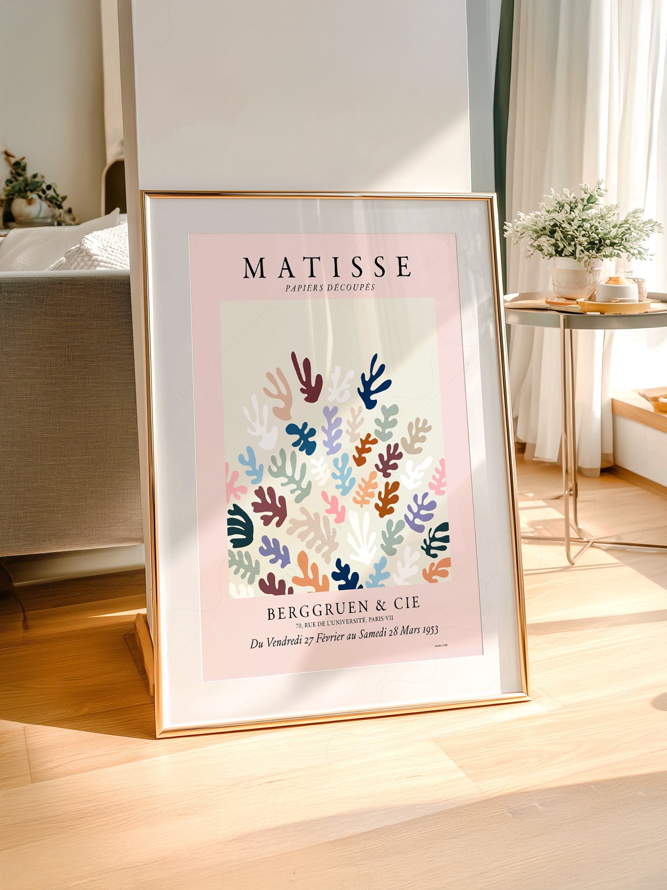 Henri Matisse, The Cut-Outs, Pink Wall Art