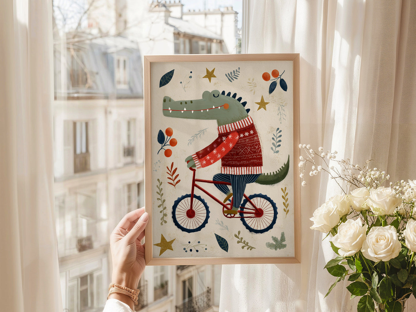 Crocodile art print!, Nursery wall decor