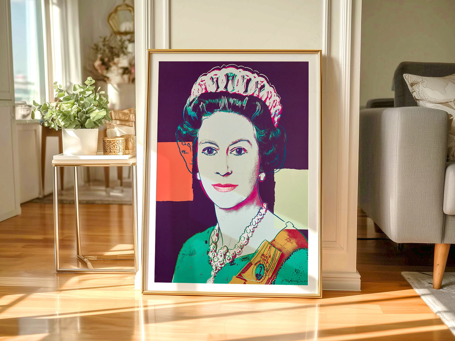 Andy Warhol Poster, Queen Elizabeth II, Fine Art Print