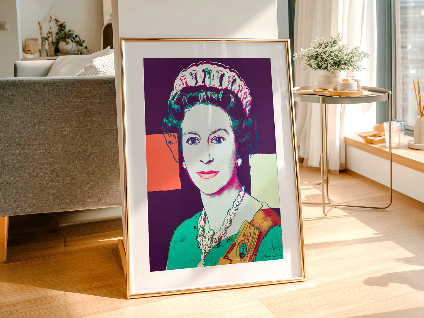 Andy Warhol Poster, Queen Elizabeth II, Fine Art Print