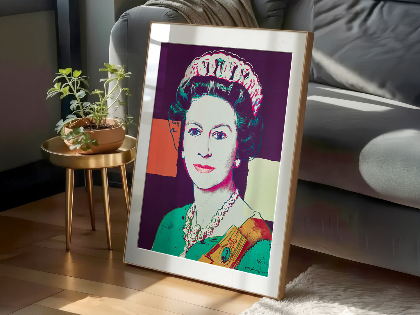 Andy Warhol Poster, Queen Elizabeth II, Fine Art Print