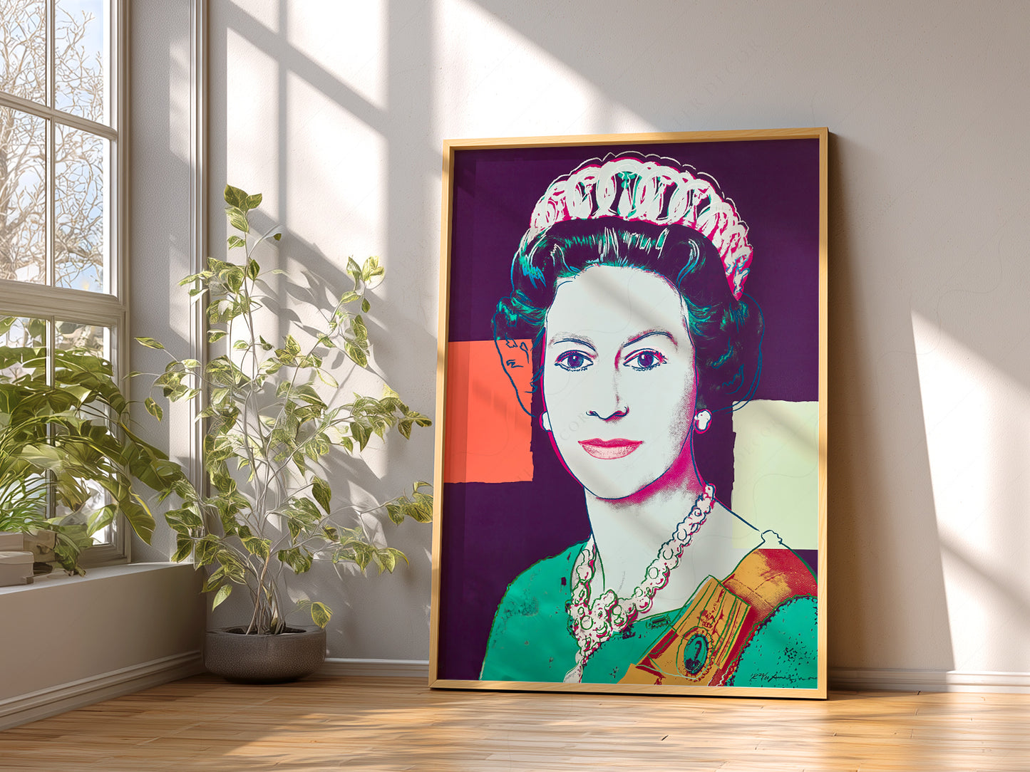 Andy Warhol Poster, Queen Elizabeth II, Fine Art Print