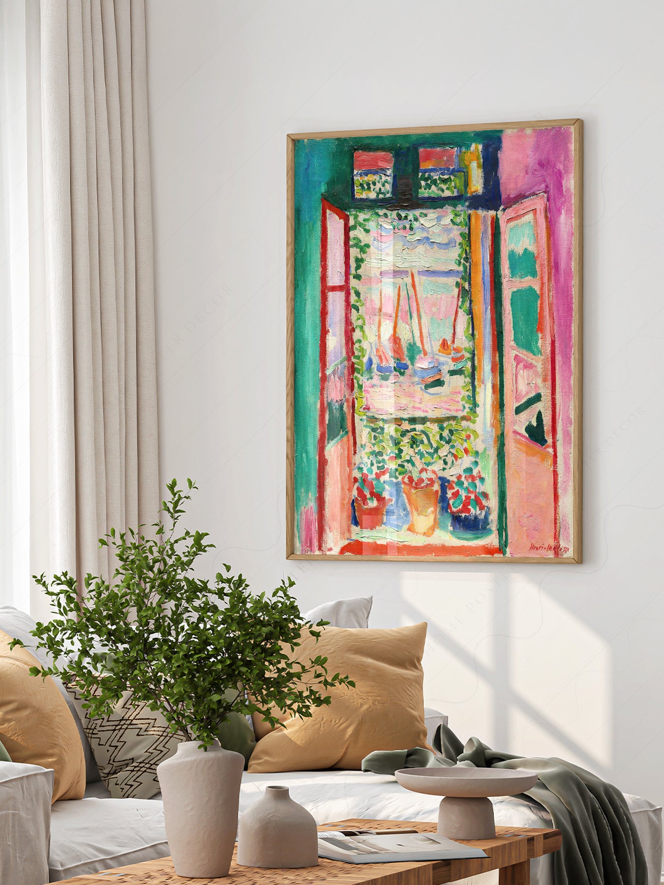 Henri Matisse, The Open Window - Colourful Wall Decor