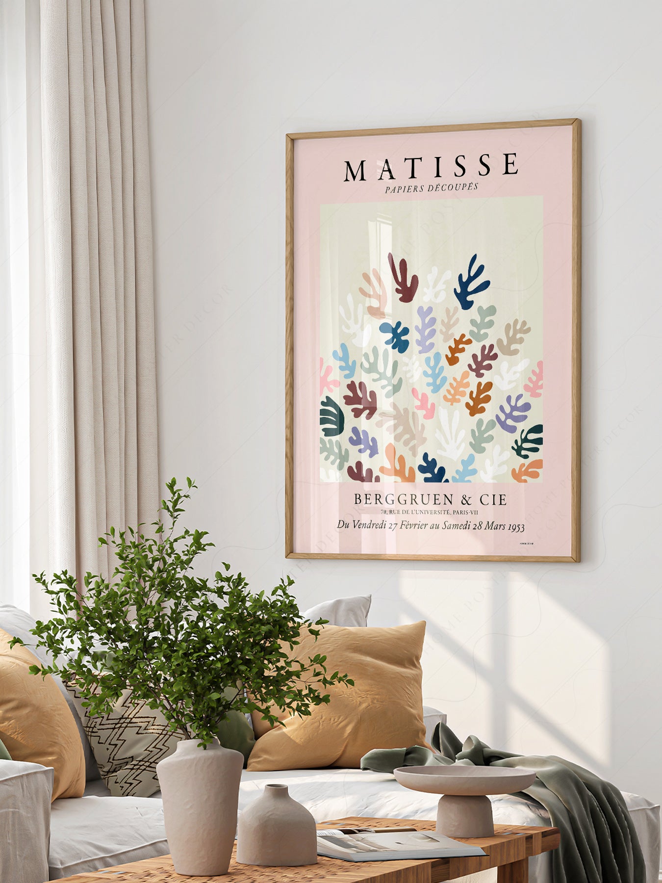 Henri Matisse, The Cut-Outs, Pink Wall Art