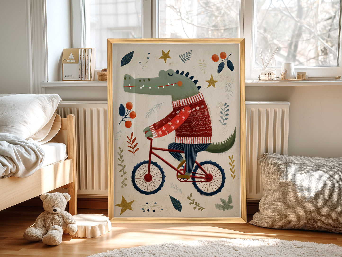 Crocodile art print!, Nursery wall decor