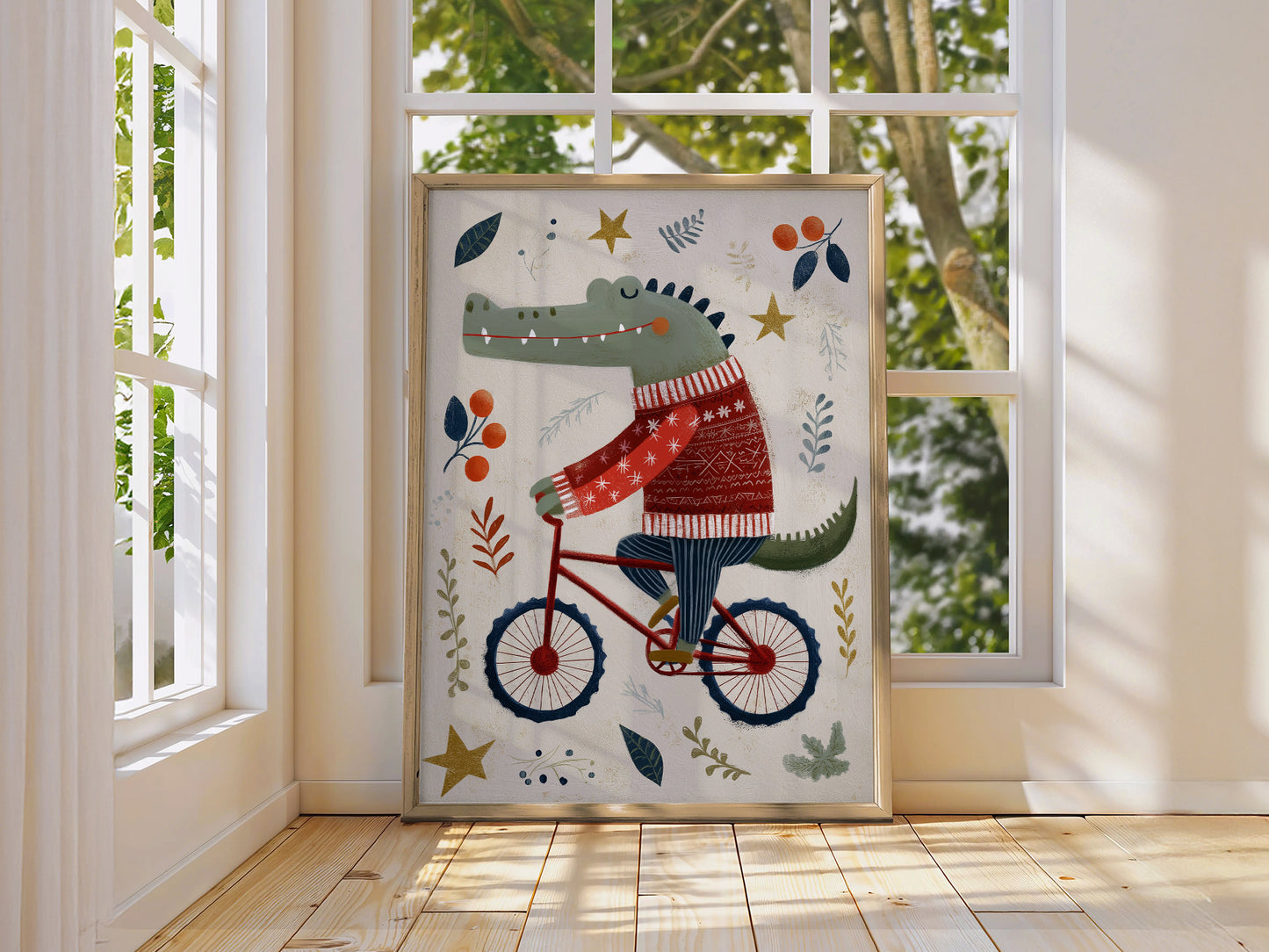 Crocodile art print!, Nursery wall decor