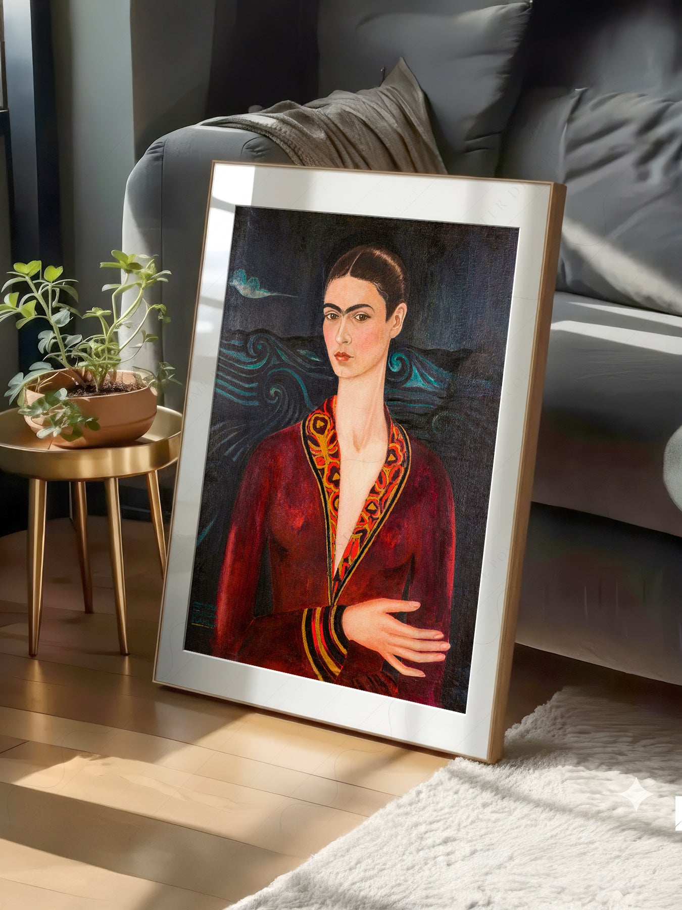 Frida Kahlo Velvet Dress Self-Portrait Print