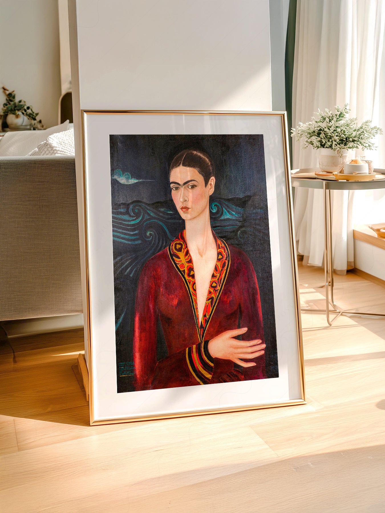 Frida Kahlo Velvet Dress Self-Portrait Print