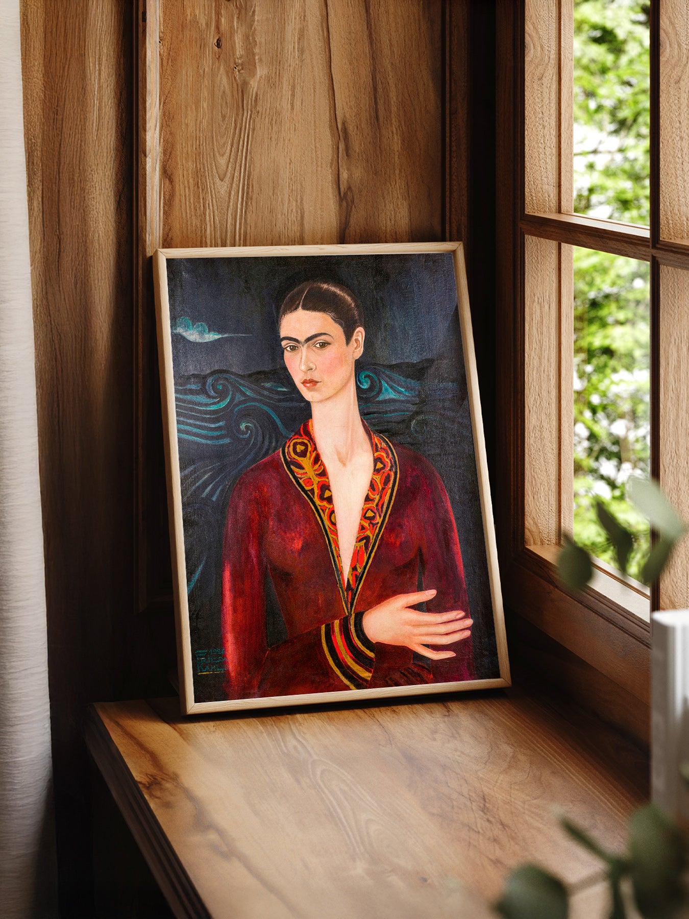 Frida Kahlo Velvet Dress Self-Portrait Print Frida Kahlo Velvet Dress Self-Portrait Print