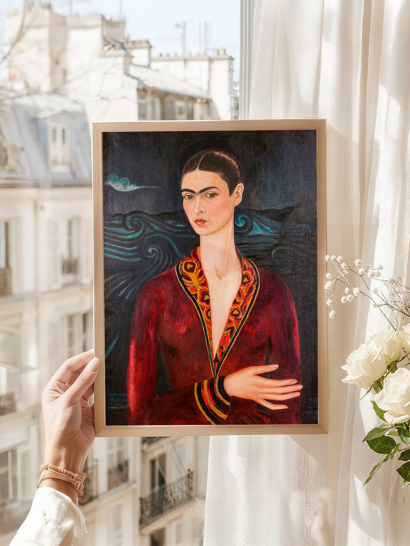 Frida Kahlo Velvet Dress Self-Portrait Print Frida Kahlo Velvet Dress Self-Portrait Print
