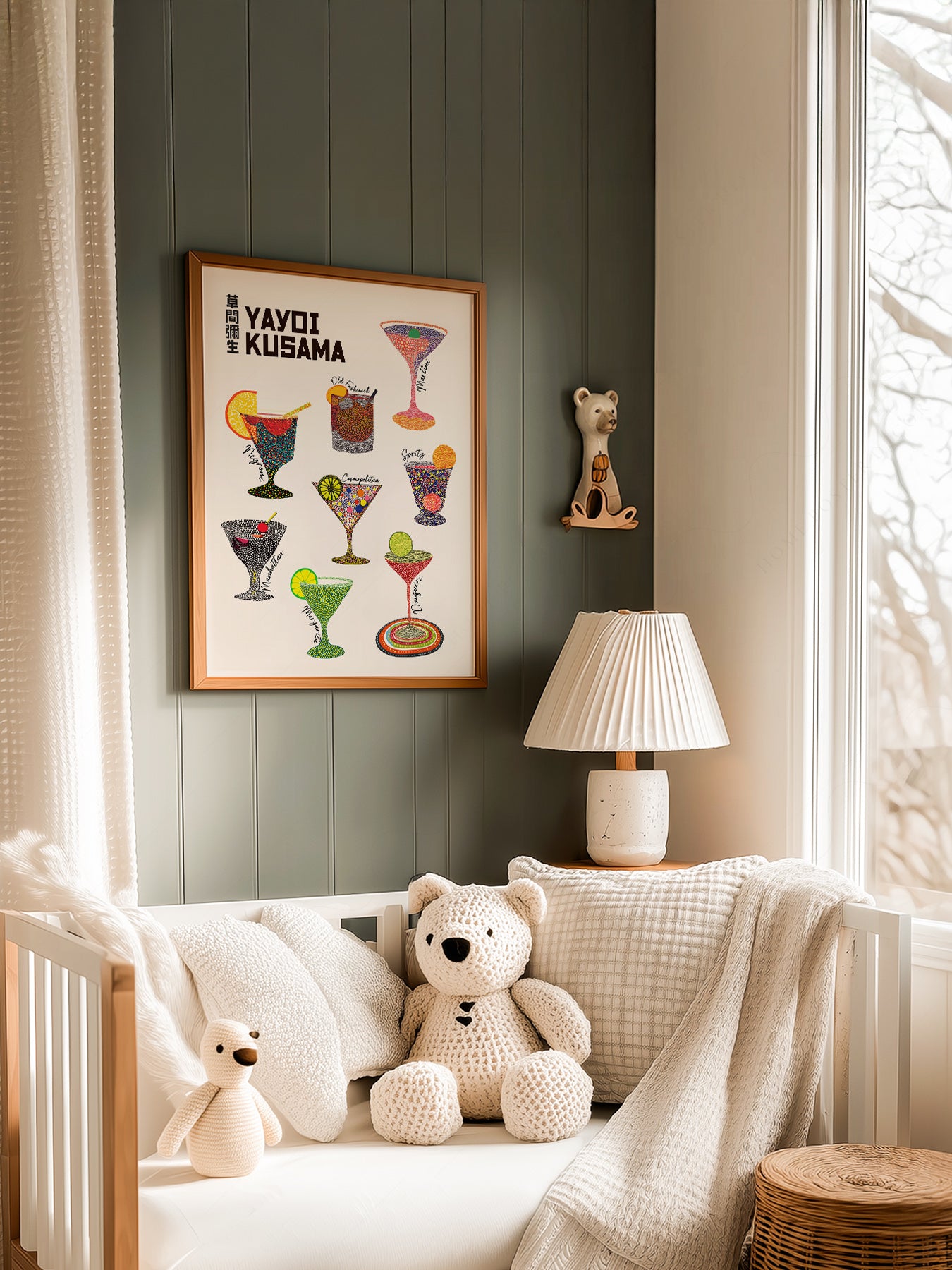 Yayoi Kusama Polka Dot Cocktails Art Print – Colorful – high quality art print