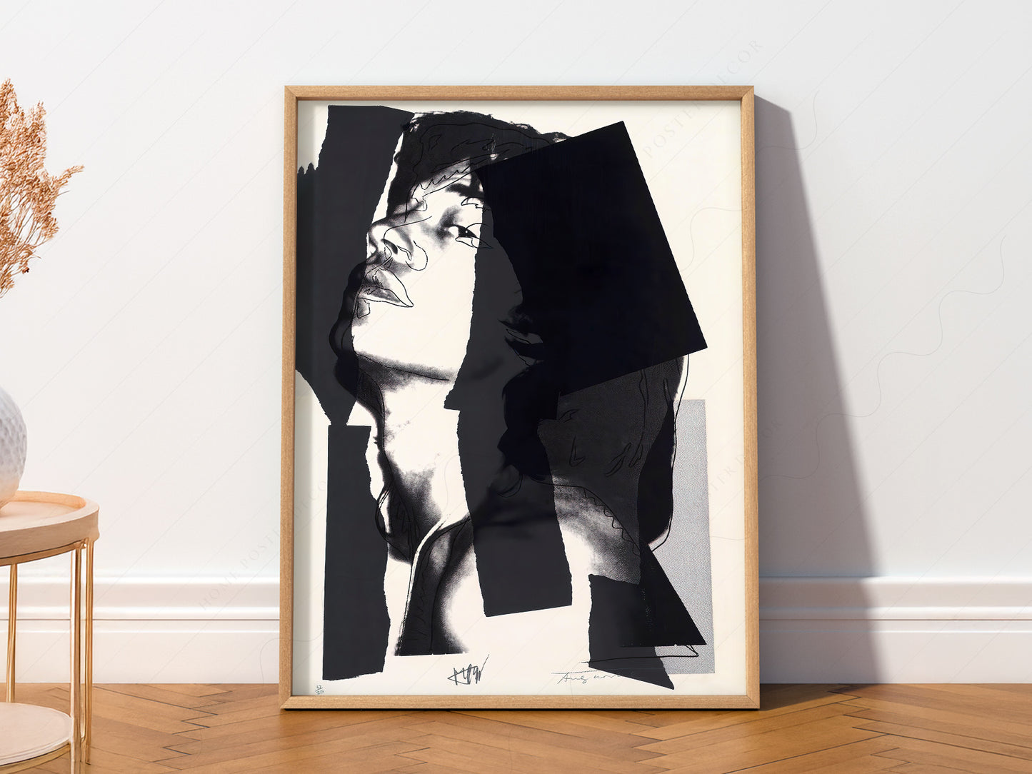 Andy Warhol Mick Jagger Portrait print on 100% Cotton Matte Paper – texture detail