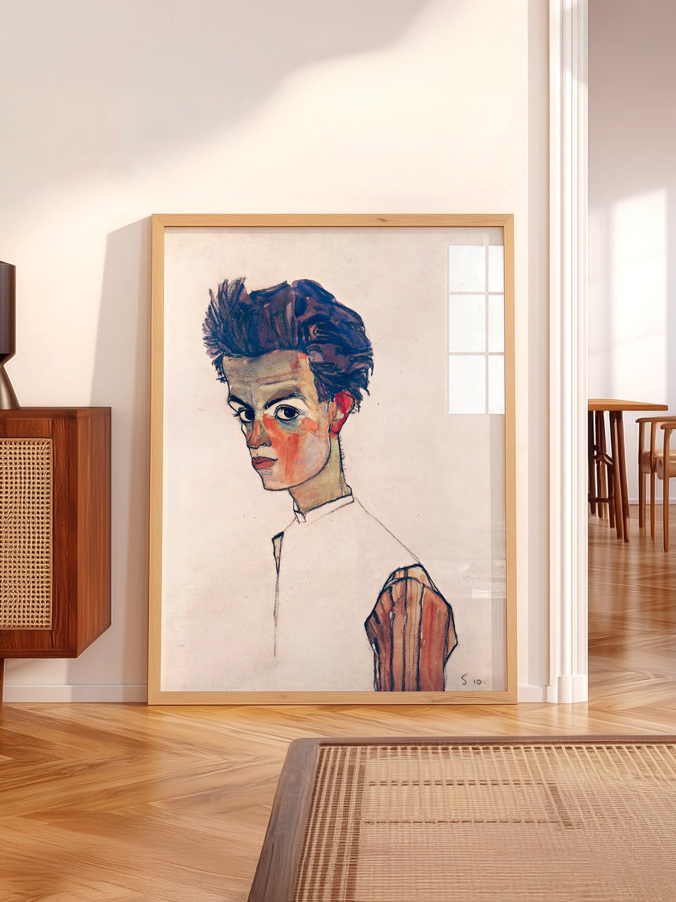 Egon Schiele Self-Portrait Art Print – Expressionist – classic art print reproduction