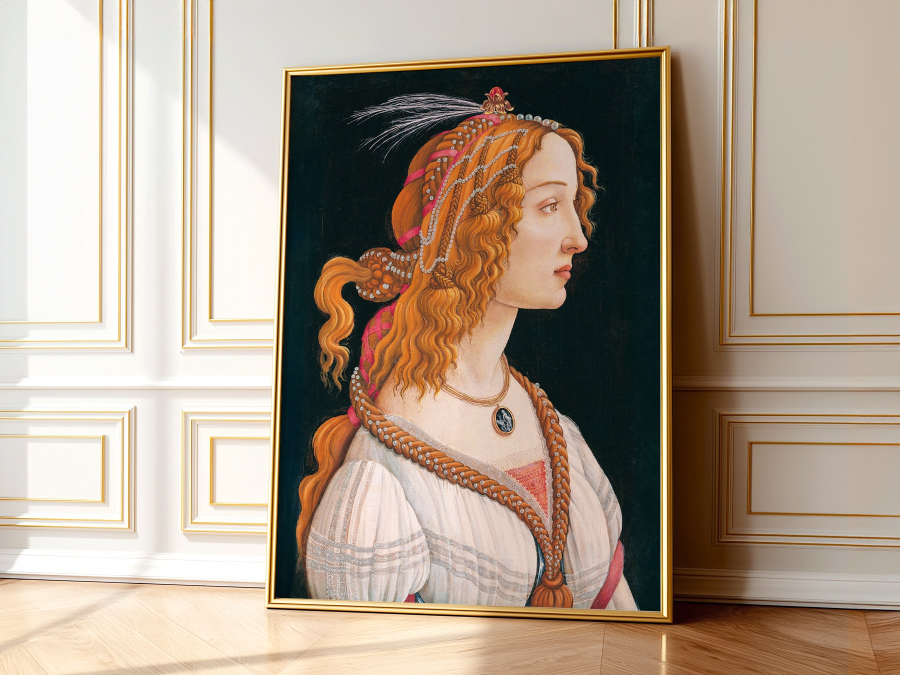 Gift-ready Sandro Botticelli Simonetta Vespucci fine art print – museum quality