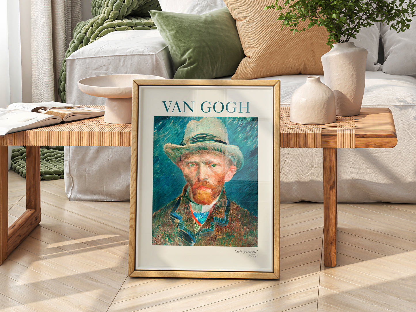 Van Gogh Wall Art, Self-Portrait with Hat Poster