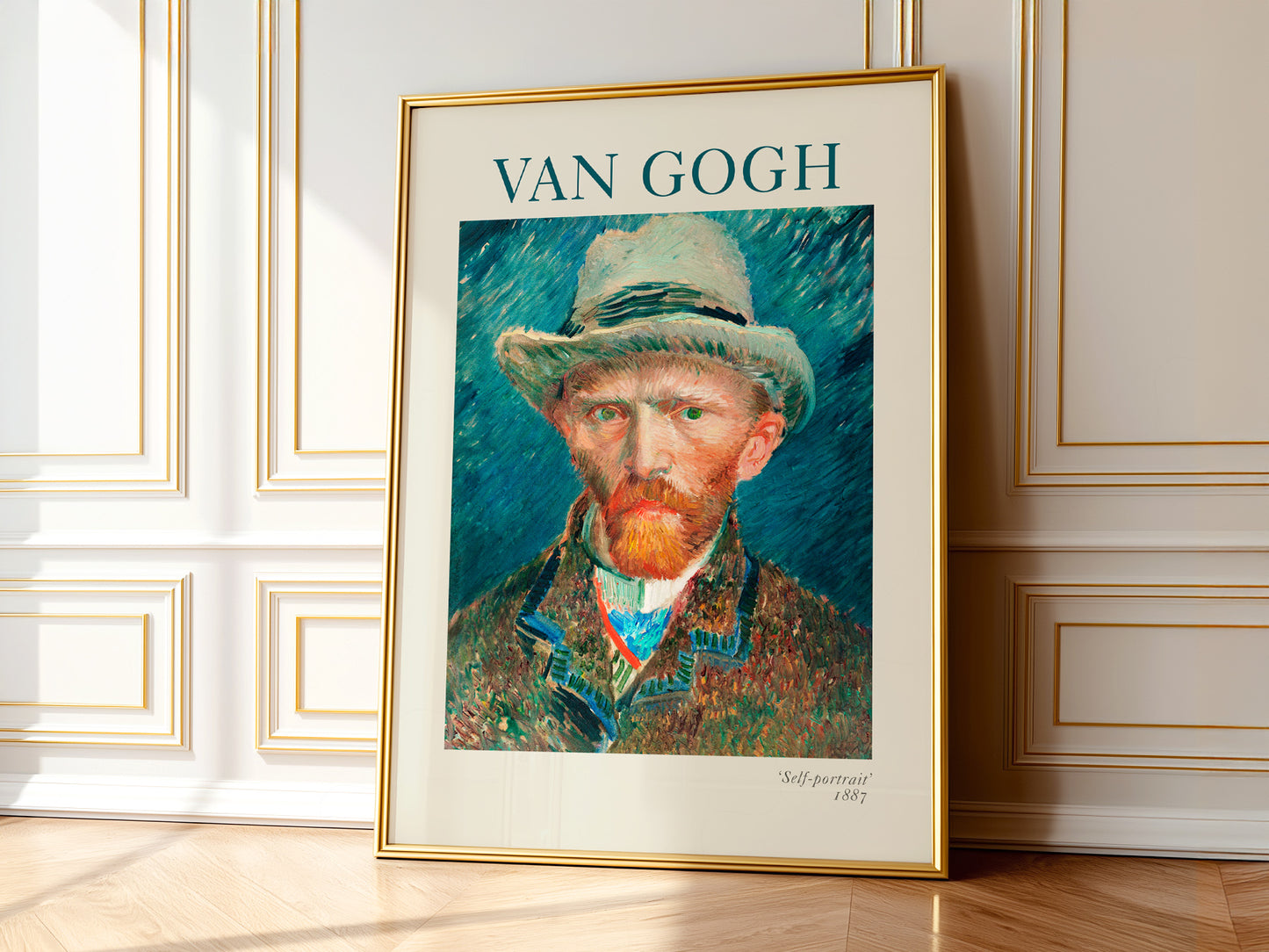 Van Gogh Wall Art, Self-Portrait with Hat Poster