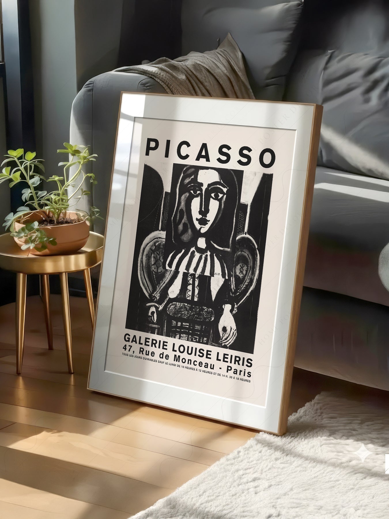 Pablo Picasso Galerie Louise Leiris print on 100% Cotton Matte Paper – texture detail