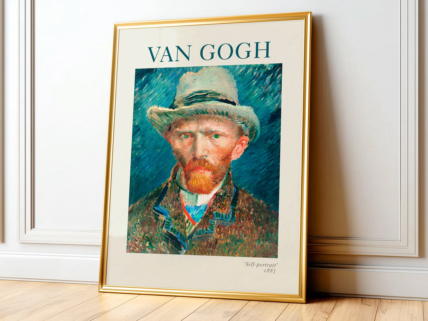 Van Gogh Wall Art, Self-Portrait with Hat Poster