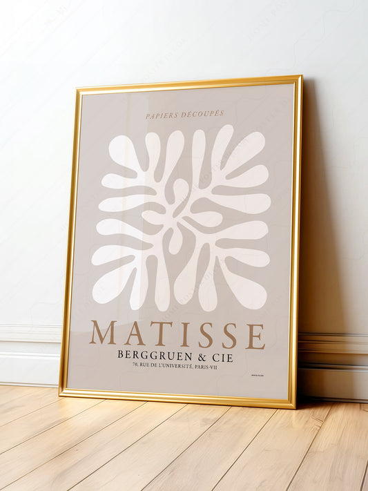 Henri Matisse, The cut-outs Poster, Exhibition Art, Neutral colors