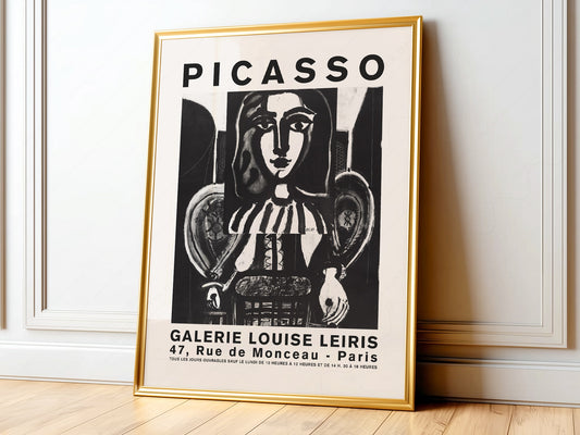 Pablo Picasso, Exhibition Poster, Black and White Modern art