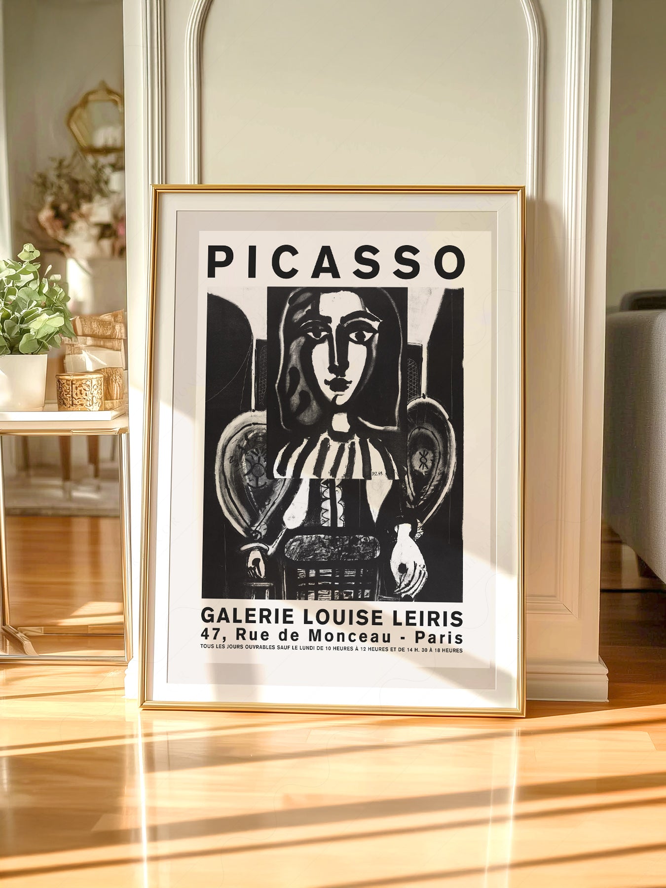 Gallery wall featuring Pablo Picasso Galerie Louise Leiris fine art print