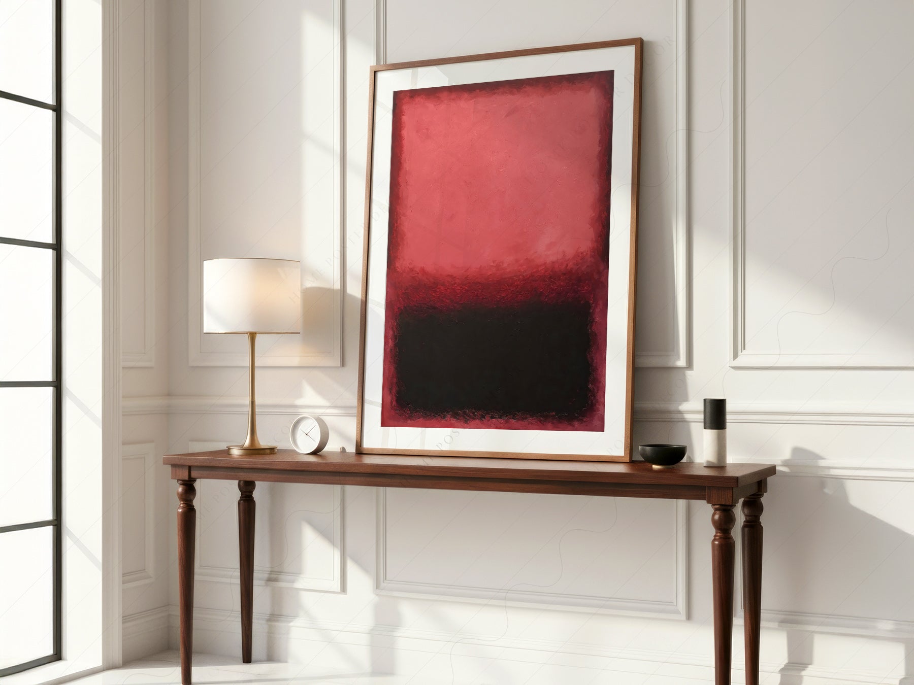 Mark Rothko Untitled Red and Black print on 100% Cotton Matte Paper – texture detail