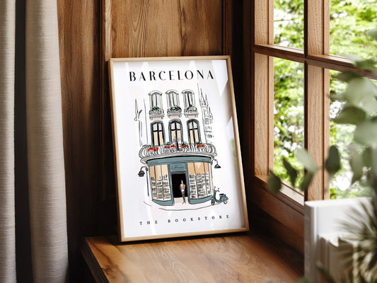 City Bookstore Art - Barcelona