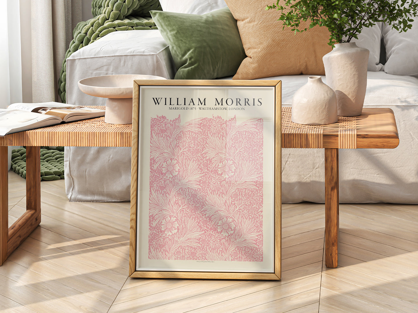 William Morris, Pink Marigold, Fine Art Print