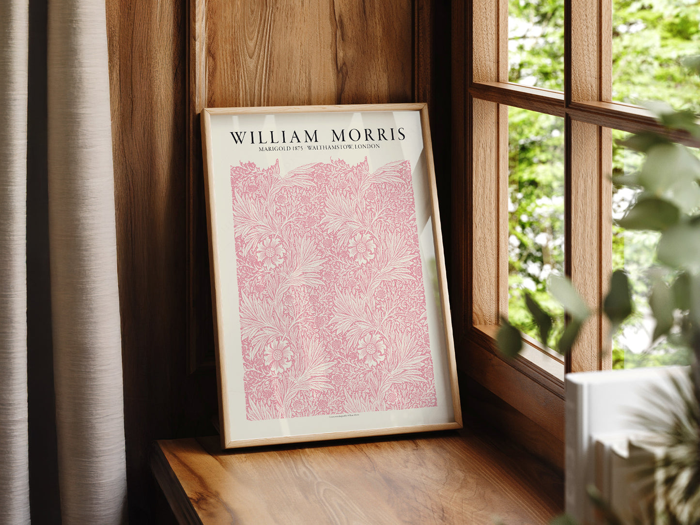 William Morris, Pink Marigold, Fine Art Print