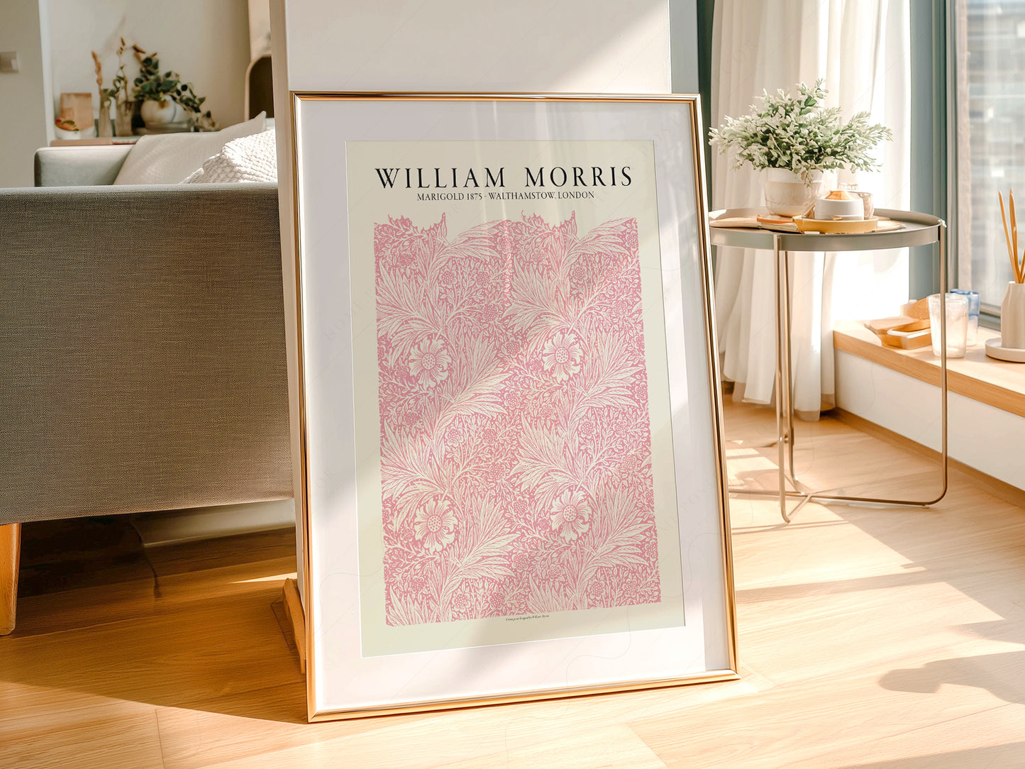 William Morris, Pink Marigold, Fine Art Print