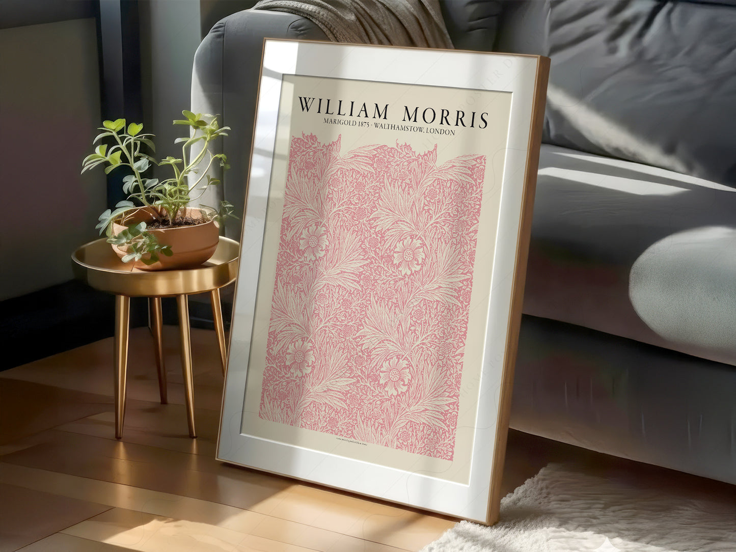 William Morris, Pink Marigold, Fine Art Print