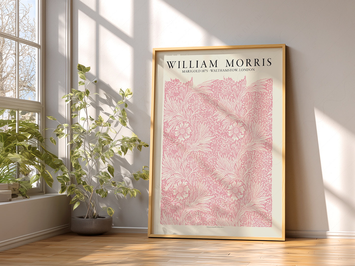 William Morris, Pink Marigold, Fine Art Print